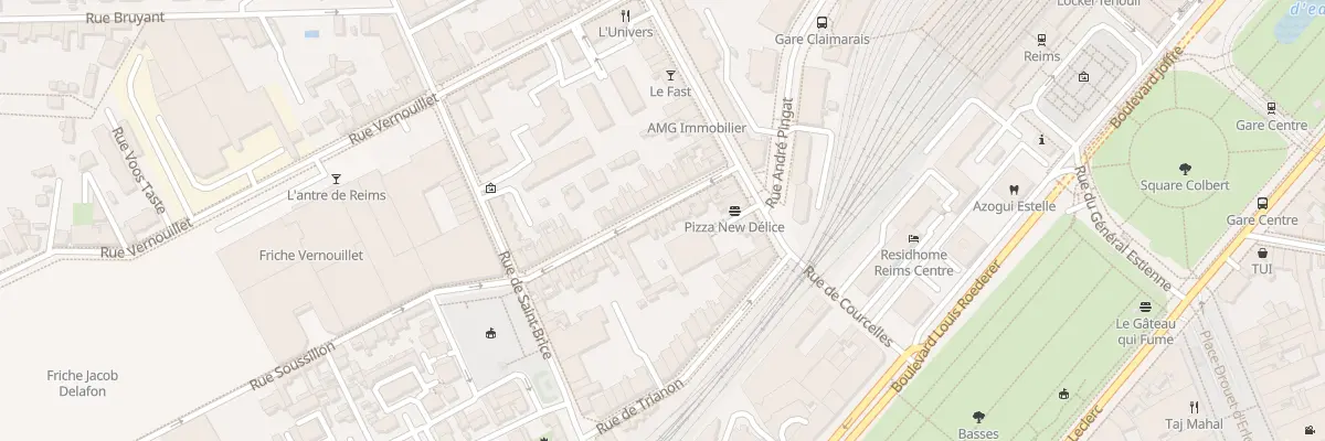 Plan du 15 Rue de Clairmarais à Reims