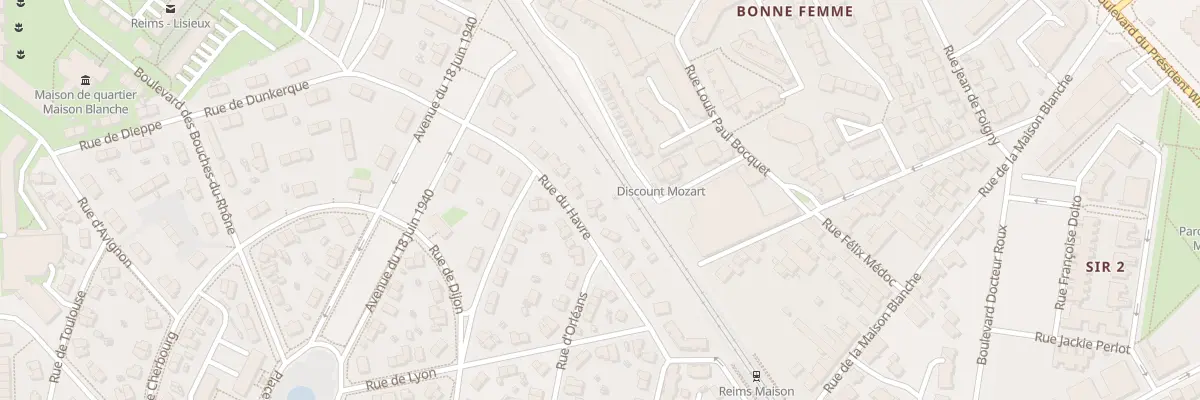 Plan du 40 Rue du Havre à Reims