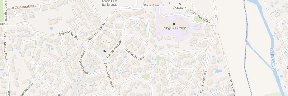 Plan du 2 Rue Rene Cassin à Baillargues