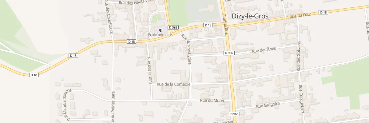Plan du 8 Rue du Presbytère à Dizy-le-Gros
