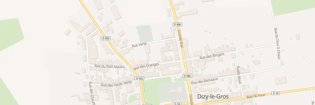 Plan du 2 Rue des Granges à Dizy-le-Gros