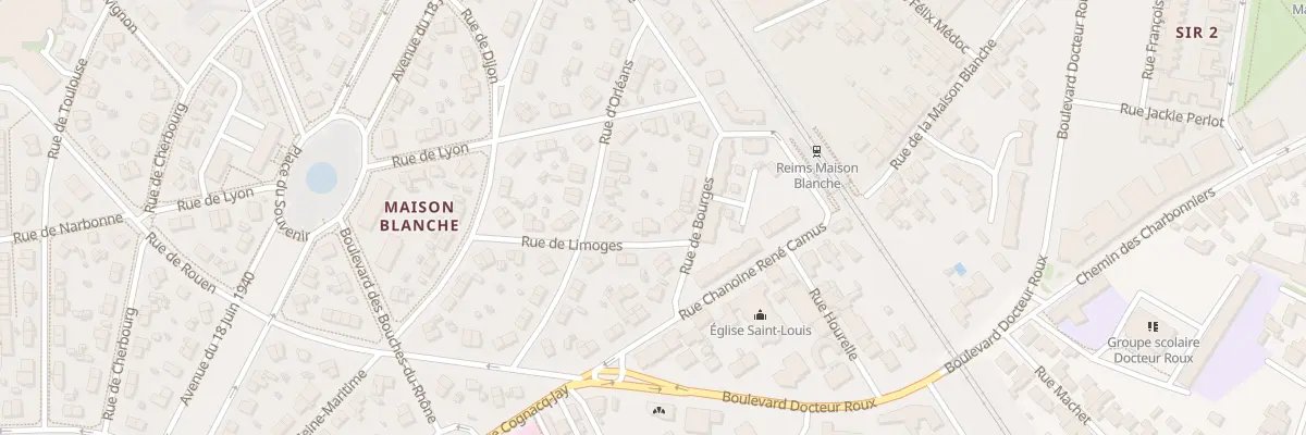 Plan du 4 Rue de Limoges à Reims