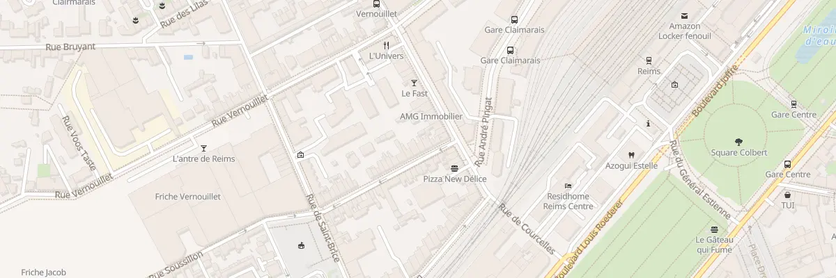 Plan du 8 Rue de Clairmarais à Reims