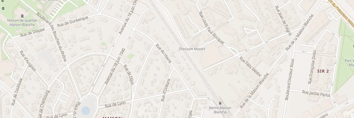 Plan du 36 Rue du Havre à Reims