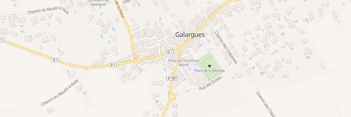 Plan du 1 Pl de la Mairie à Galargues