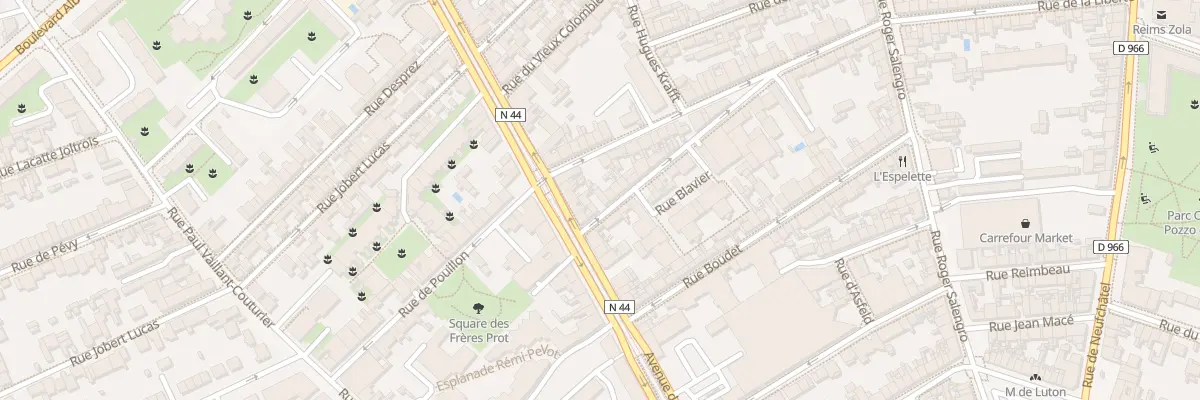 Plan du 3 Rue Blavier à Reims