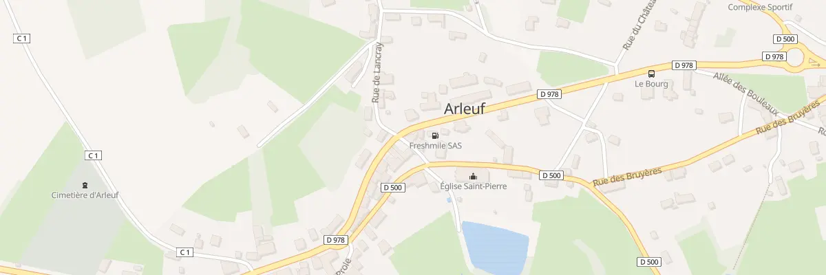 Plan du 1 Rue du Docteur Gardet à Arleuf