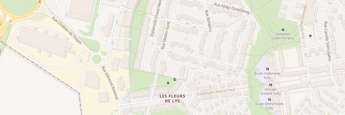 Plan du 15 Rue Franz Kafka à Reims
