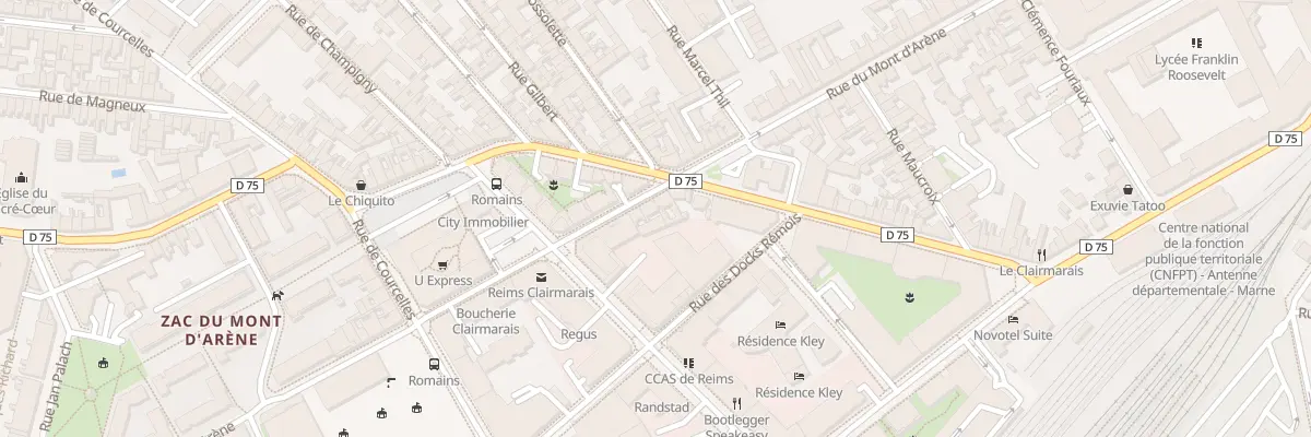 Plan du 59 Rue du Mont d’Arène à Reims