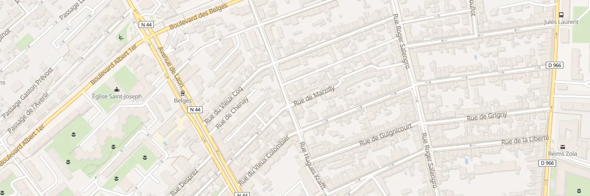 Plan du 31 Rue de Marzilly à Reims