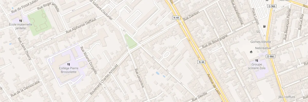 Plan du 120 Rue P Vaillant Couturier à Reims