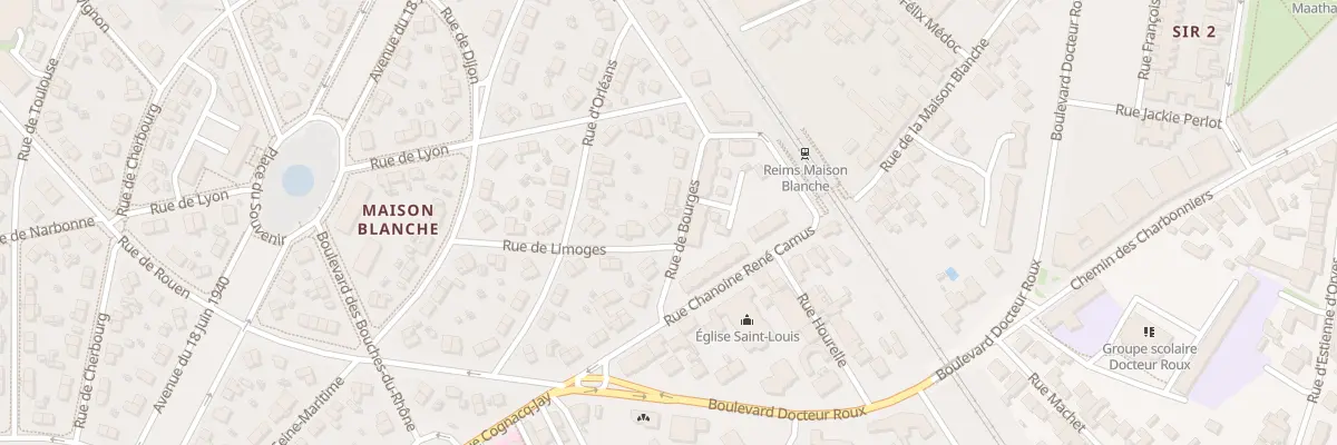 Plan du 5 Rue de Bourges à Reims
