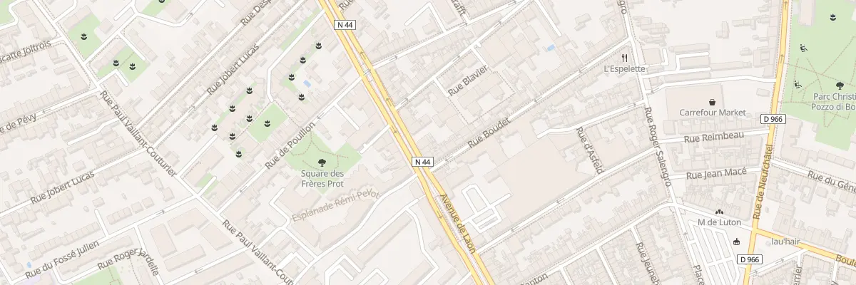 Plan du 282 Av de Laon à Reims