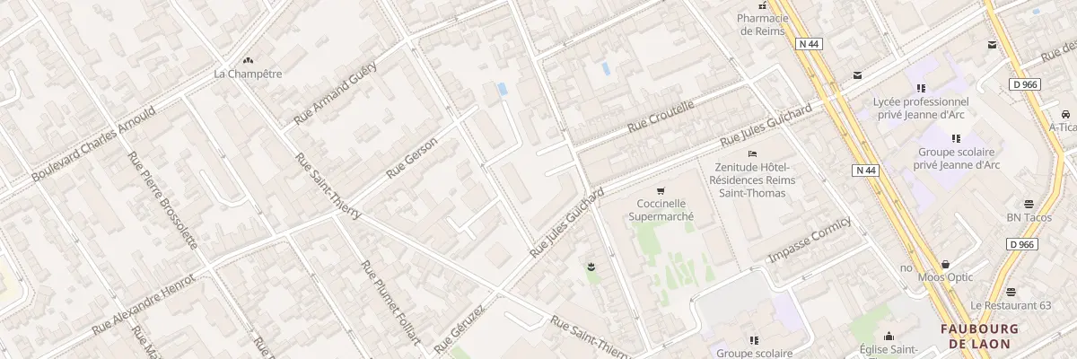 Plan du 40 Rue Jules Guichard à Reims