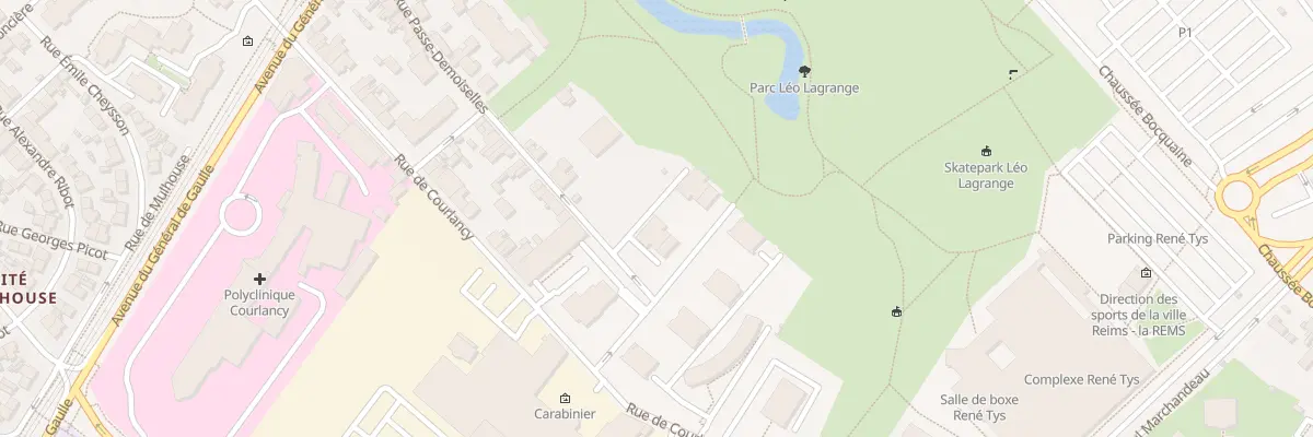 Plan du 39B Rue Passe Demoiselles à Reims