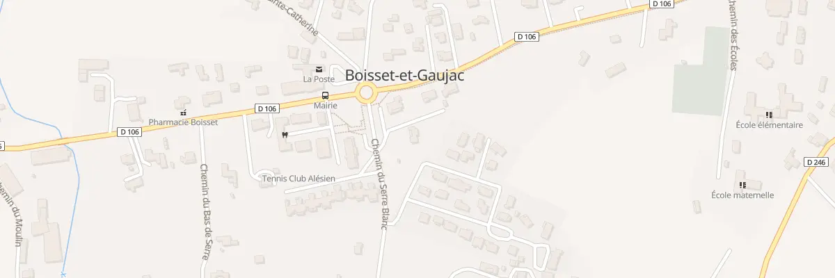 Plan du 50 Che du Serre Blanc à Boisset-et-Gaujac