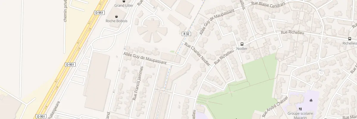 Plan du 36 All Guy De Maupassant à Reims