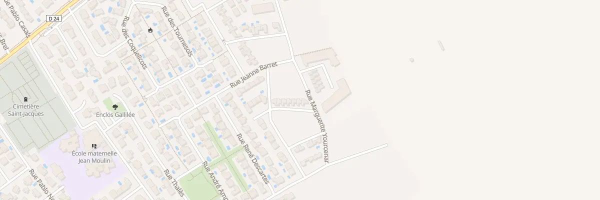 Plan du 24 Rue Thérèse Peltier à Mauguio