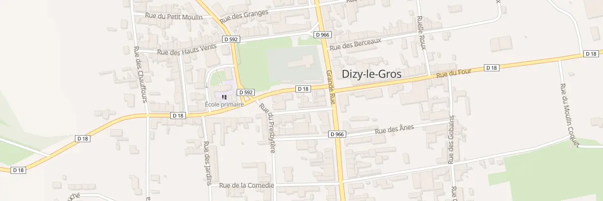 Plan du 1 Rue de l’Eglise à Dizy-le-Gros