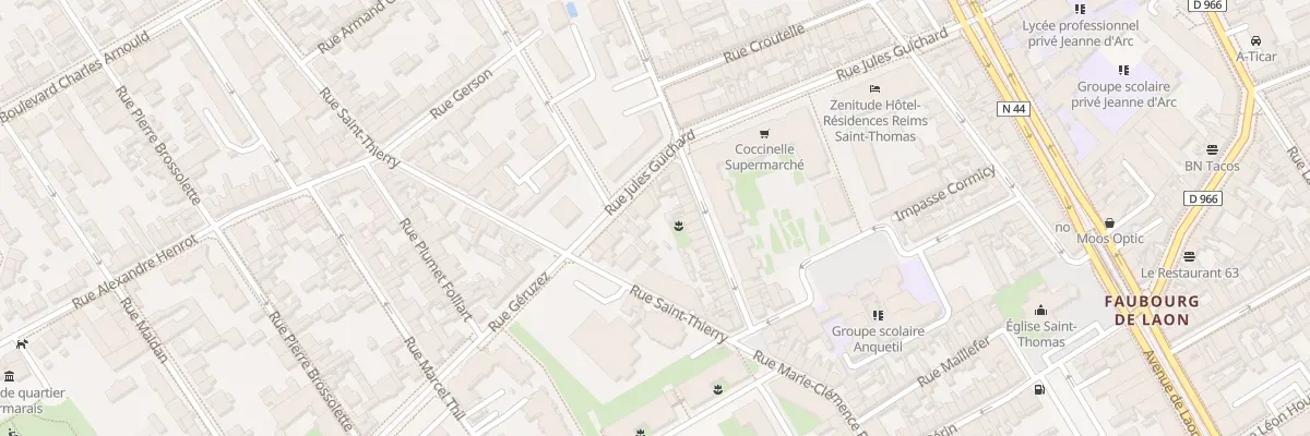 Plan du 15 Rue Jules Guichard à Reims