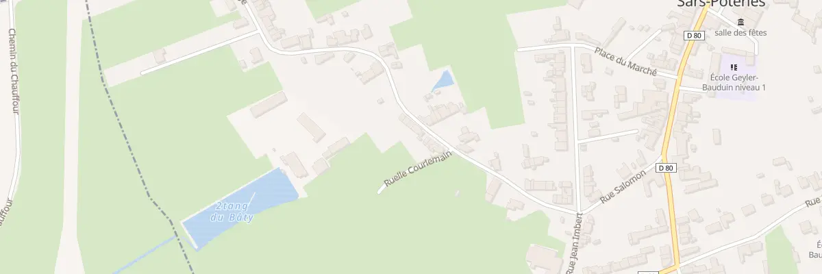 Plan du 16 Rue Léo Lagrange à Sars-Poteries