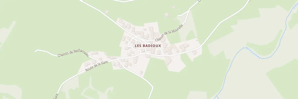 Plan du 5394 Les Badioux à Laussonne