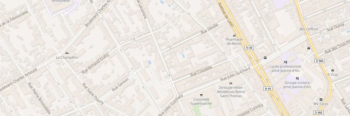 Plan du 35 Rue Deville à Reims