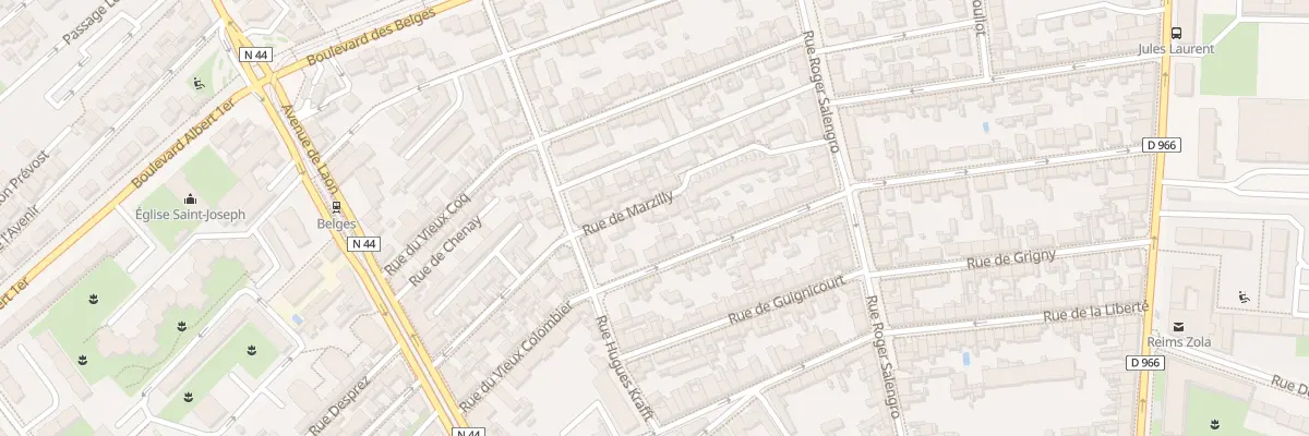 Plan du 32 Rue de Marzilly à Reims