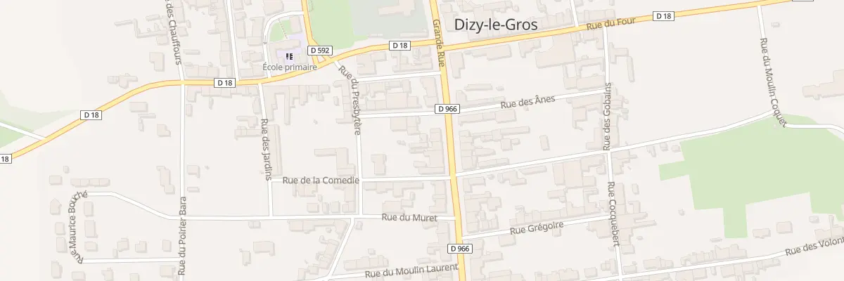 Plan du 20 Gr Grande Rue à Dizy-le-Gros