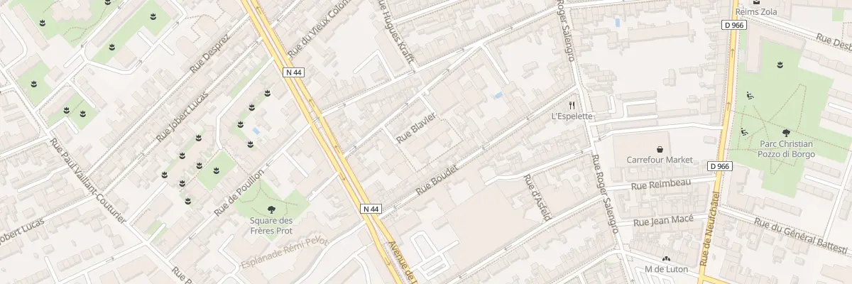 Plan du 282B Av de Laon à Reims