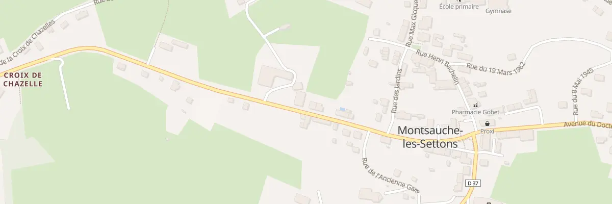 Plan du 6 Av du Docteur Charles Monot à Montsauche-les-Settons