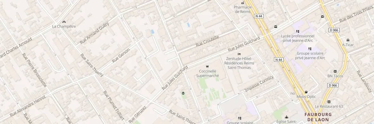 Plan du 36B Rue Jules Guichard à Reims