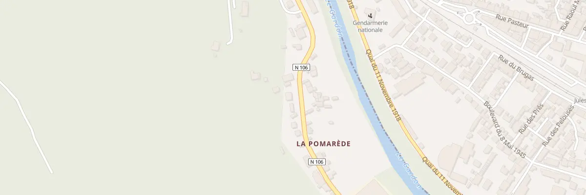Plan du 21 Rue de la Pomarede aux Salles-du-Gardon
