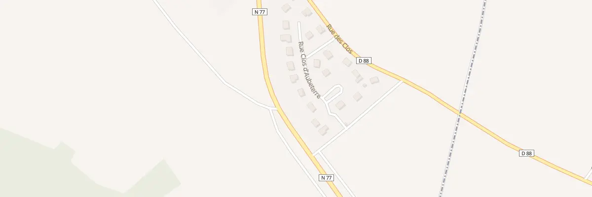 Plan du 12 Rue des Clos d’Aubeterre à Villery