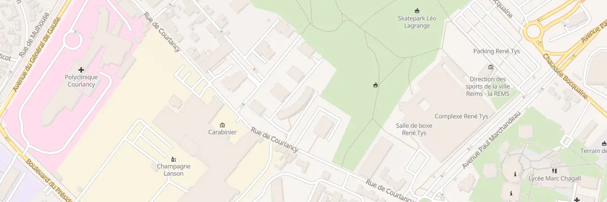 Plan du 137 Rue de Courlancy à Reims