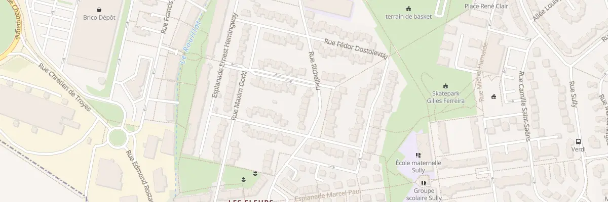 Plan du 84 Rue Richelieu à Reims