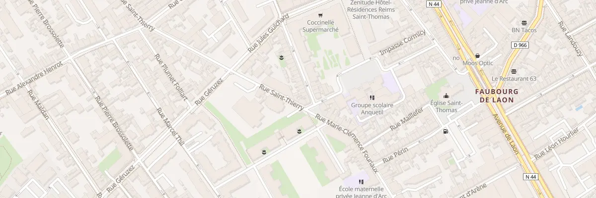 Plan du 4 Rue Saint-Thierry à Reims