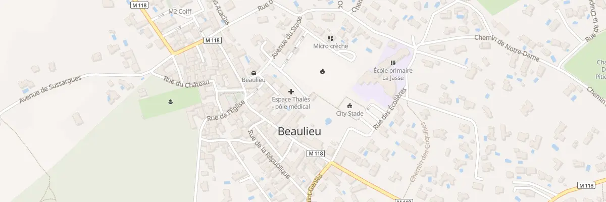 Plan du 2 All Franck Chesneau à Beaulieu