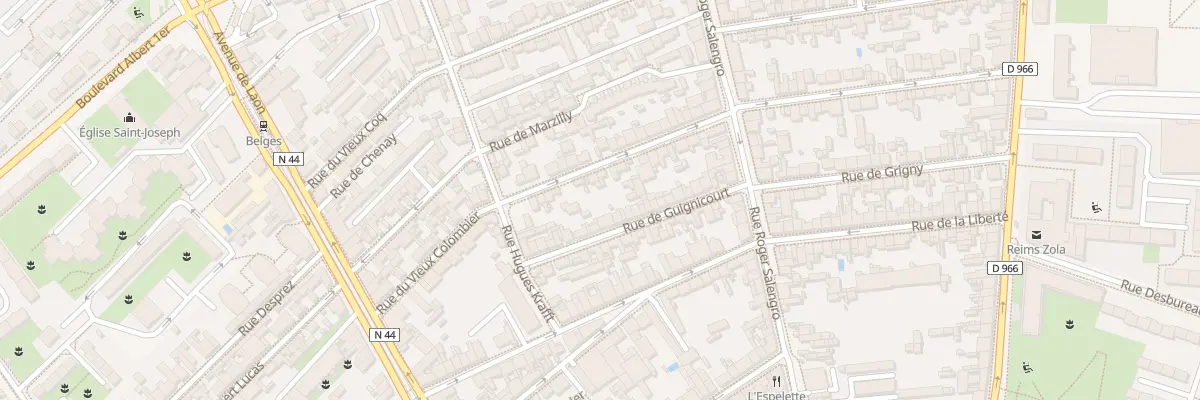 Plan du 34 Rue du Vieux Colombier à Reims