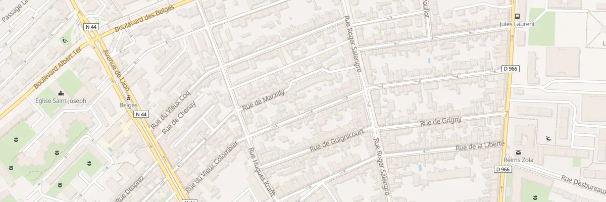 Plan du 39 Rue du Vieux Colombier à Reims