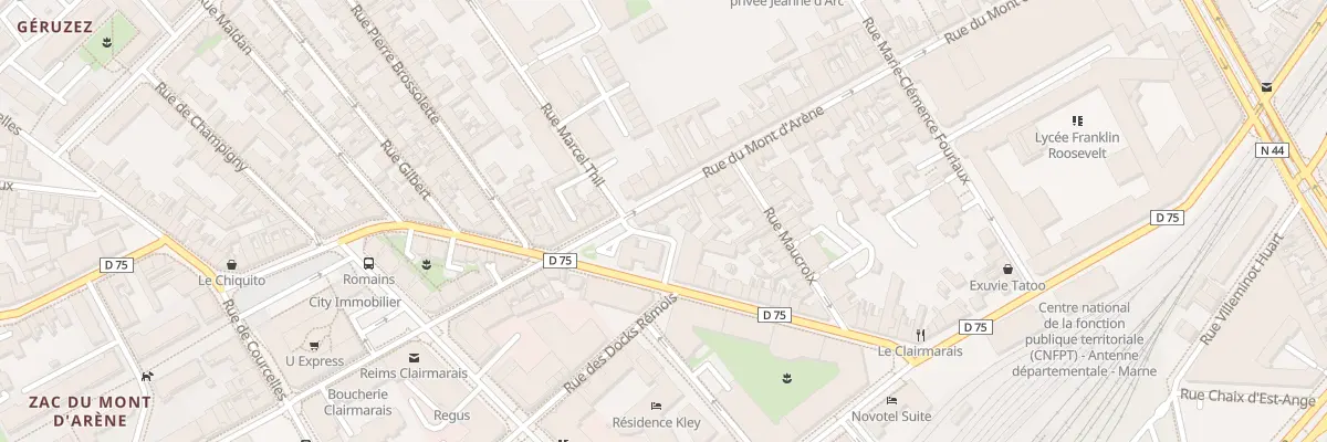 Plan du 45 Rue du Mont d’Arène à Reims