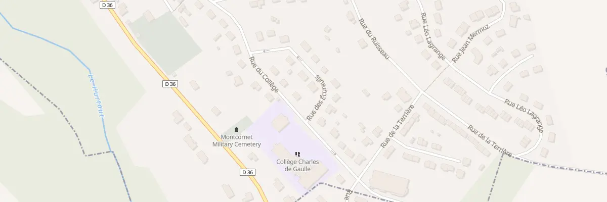 Plan du 11 Rue du Collège à Montcornet