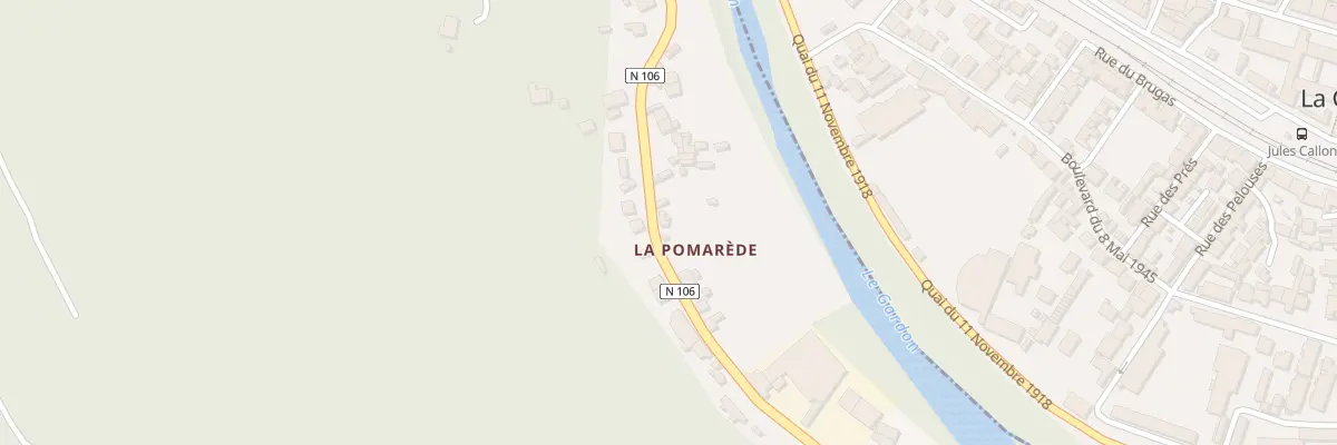 Plan du 10 Rue de la Pomarede aux Salles-du-Gardon