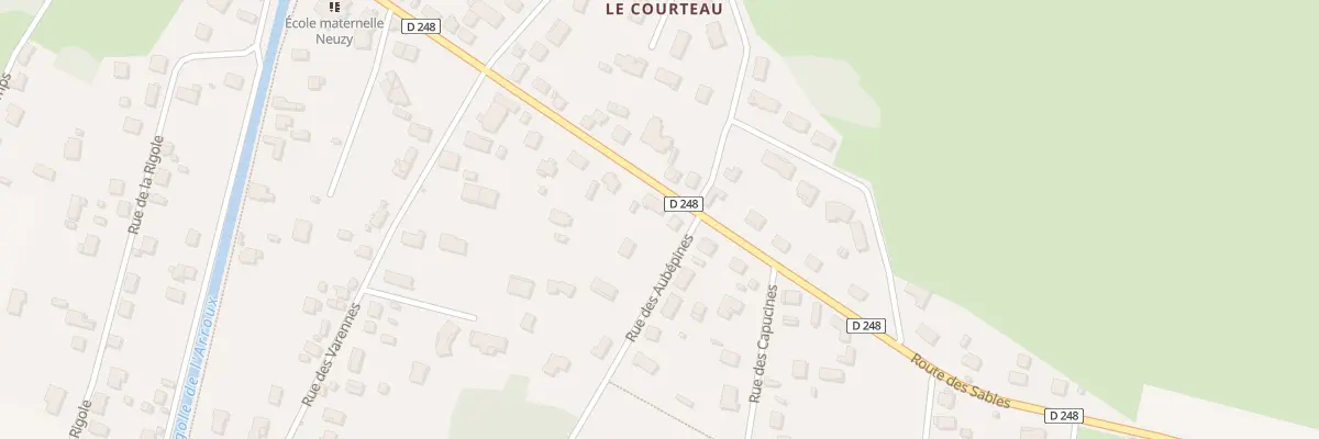 Plan du 104 Rte des Sables à Digoin