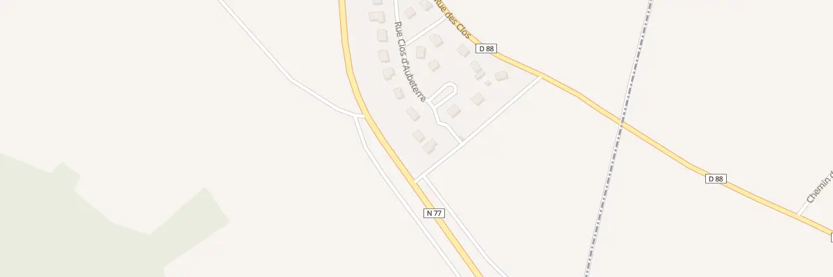 Plan du 14 Rue des Clos d’Aubeterre à Villery