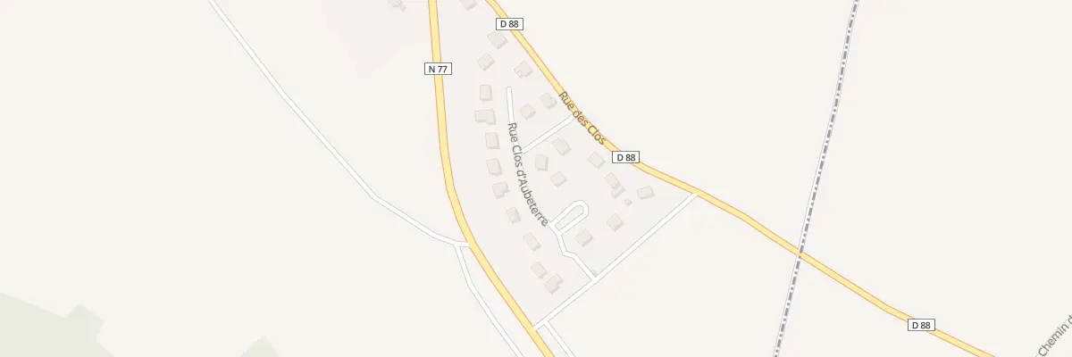 Plan du 19 Rue des Clos d’Aubeterre à Villery