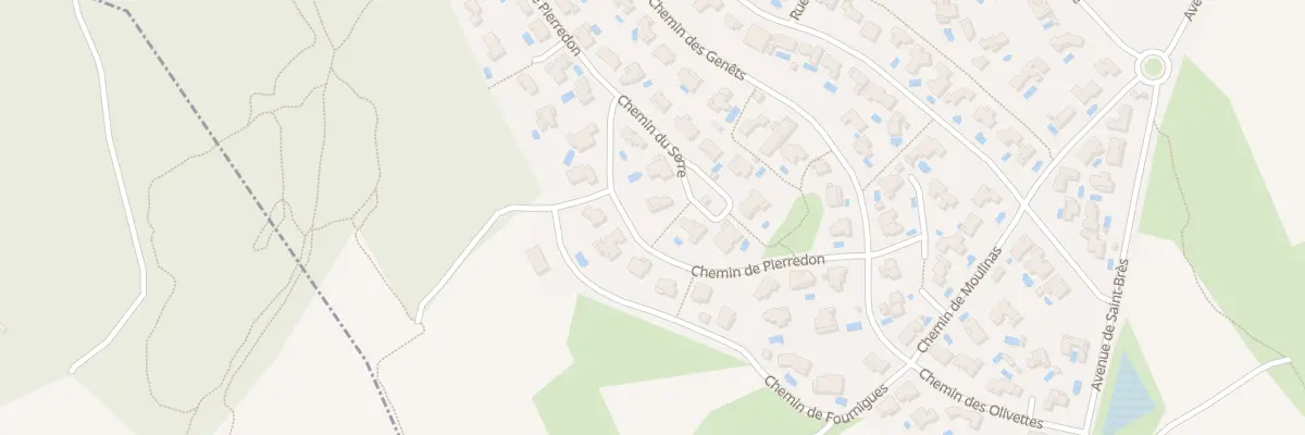 Plan du 5552 Che de Pierredon à Saint-Geniès-des-Mourgues