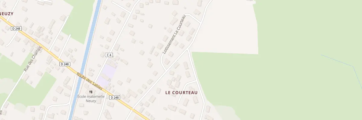 Plan du 12 Che du Courteau à Digoin
