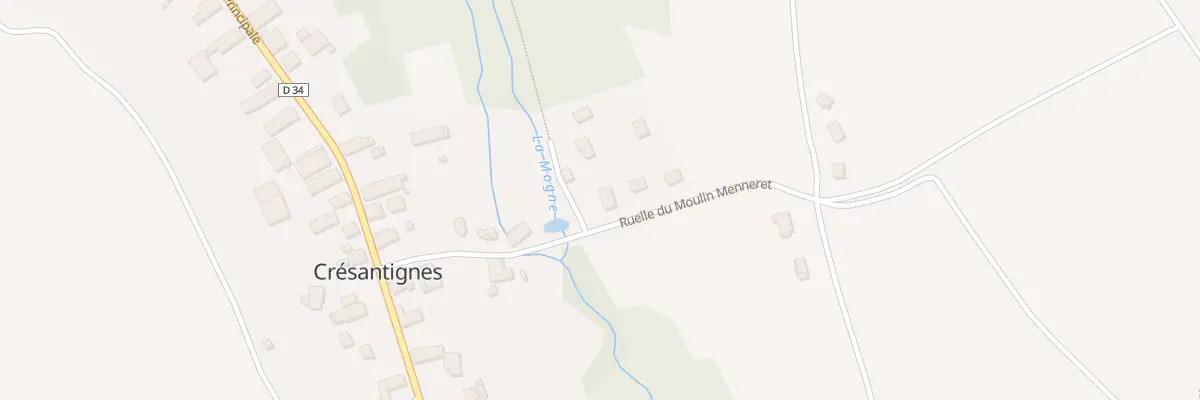 Plan du 2 Che de la Mogne à Crésantignes