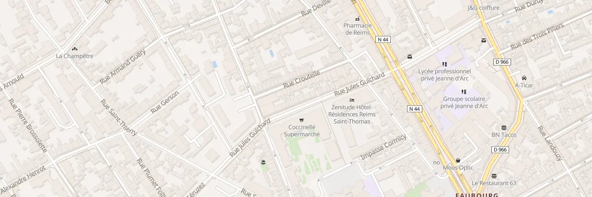 Plan du 26B Rue Jules Guichard à Reims